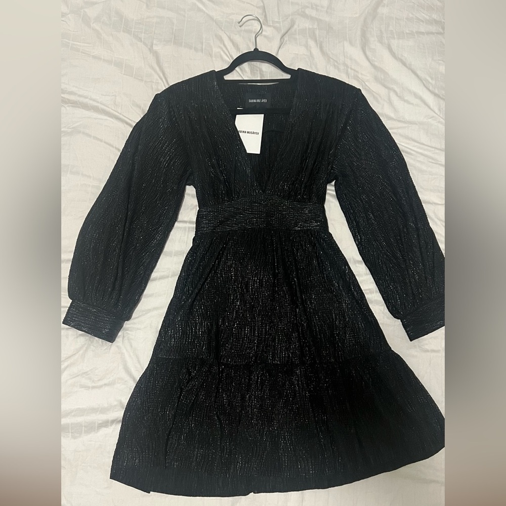 Brand NEW Sabina Musáyev Jamey Black Dress